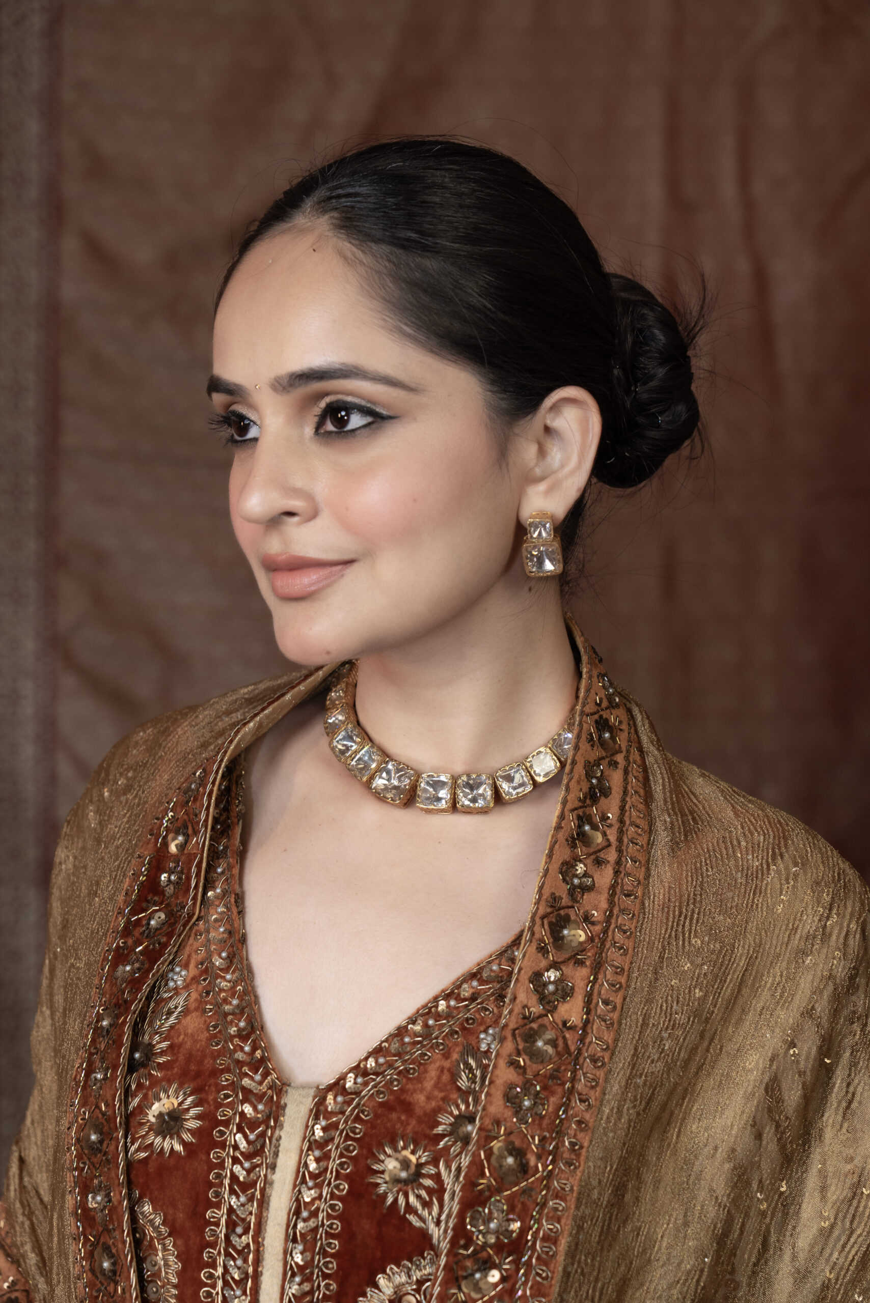 Sunehri Anarkali – Pure Banarasi Silk - Image 5